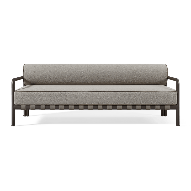 Parker 2 Seat Sofa | Aluminum Bone, Copacabana Midnight, Copacabana Midnight