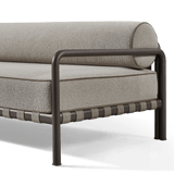 Parker 2 Seat Sofa | Aluminum Bone, Copacabana Midnight, Copacabana Midnight