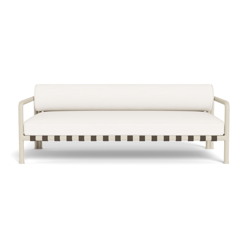 Parker 2 Seat Sofa | Aluminum Bone, Panama Blanco, Panama Blanco