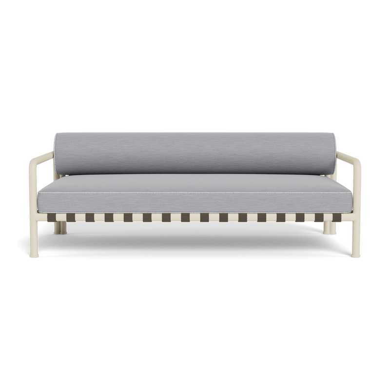 Parker 2 Seat Sofa | Aluminum Bone, Panama Cloud, Copacabana Sand