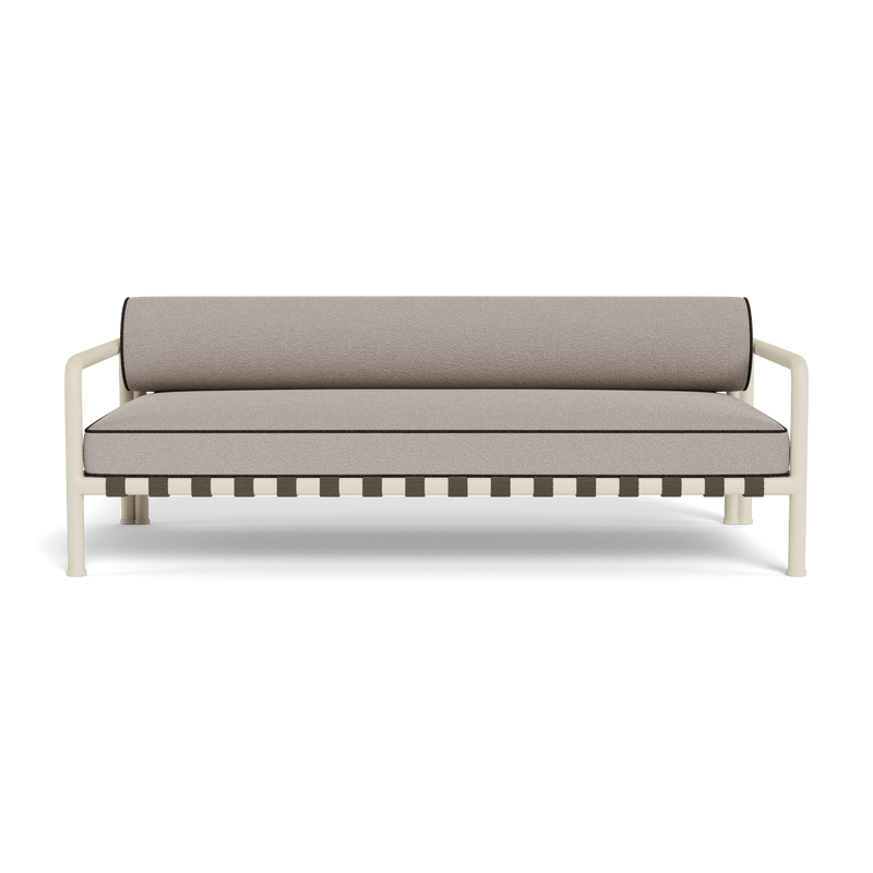 Parker 2 Seat Sofa | Aluminum Bone, Riviera Stone, Copacabana Midnight