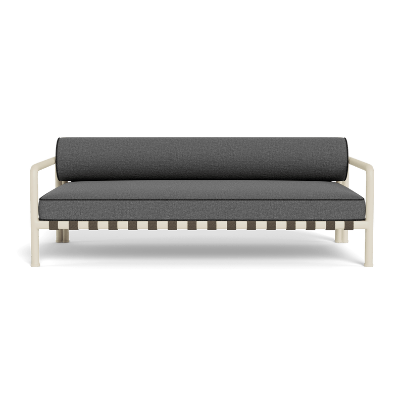 Parker 2 Seat Sofa | Aluminum Bone, Siesta Slate, Copacabana Midnight