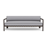 Parker 2 Seat Sofa | Aluminum Bronze, Panama Cloud, Copacabana Midnight