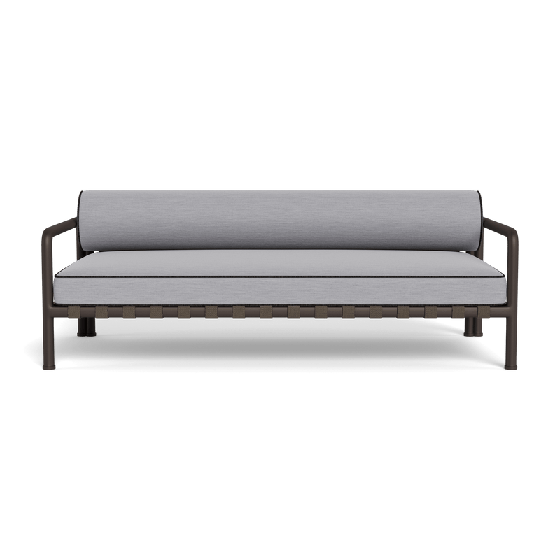 Parker 2 Seat Sofa | Aluminum Bronze, Panama Cloud, Copacabana Midnight