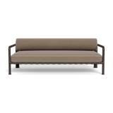 Parker 2 Seat Sofa | Aluminum Bronze, Panama Coco, Copacabana Sand