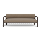 Parker 2 Seat Sofa | Aluminum Bronze, Panama Coco, Panama Marble