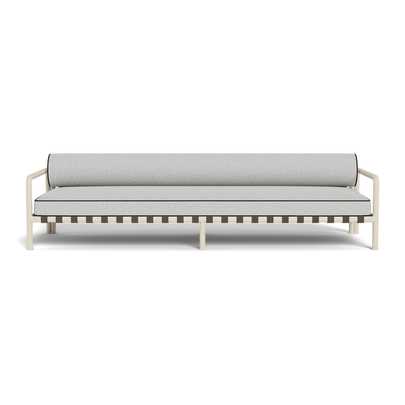 Parker 3 Seat Sofa | Aluminum Bone, Copacabana Sand, Copacabana Midnight