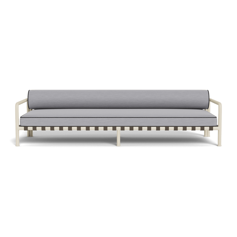 Parker 3 Seat Sofa | Aluminum Bone, Panama Cloud, Copacabana Midnight