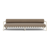 Parker 3 Seat Sofa | Aluminum Bone, Panama Coco, Copacabana Sand