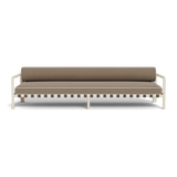 Parker 3 Seat Sofa | Aluminum Bone, Panama Coco, Panama Blanco