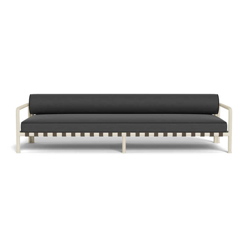 Parker 3 Seat Sofa | Aluminum Bone, Panama Grafito, Copacabana Midnight