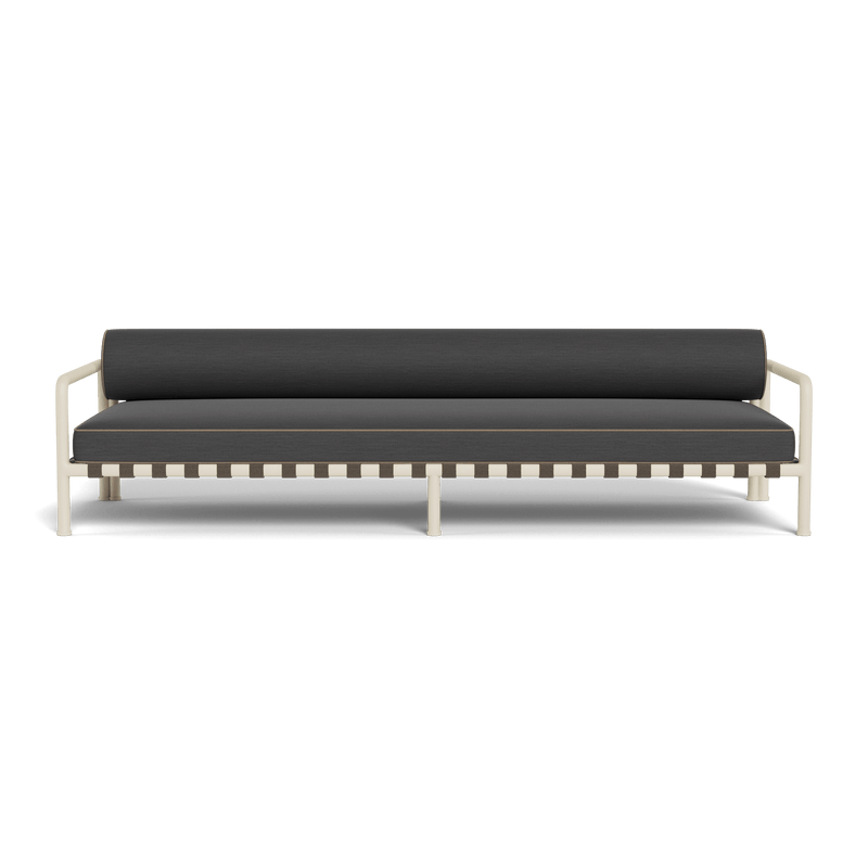 Parker 3 Seat Sofa | Aluminum Bone, Panama Grafito, Panama Coco