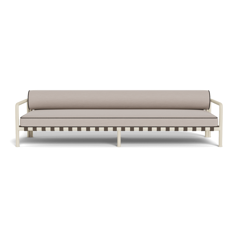 Parker 3 Seat Sofa | Aluminum Bone, Panama Marble, Copacabana Midnight