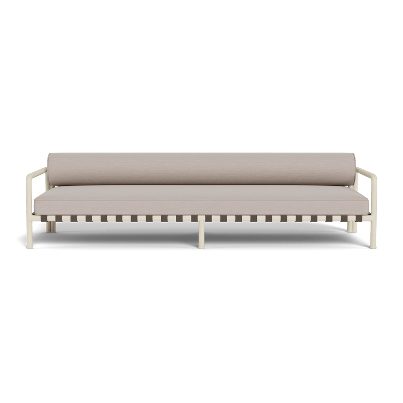 Parker 3 Seat Sofa | Aluminum Bone, Panama Marble, Panama Marble