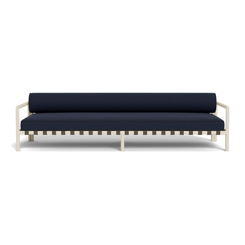 Parker 3 Seat Sofa | Aluminum Bone, Siesta Indigo, Copacabana Midnight