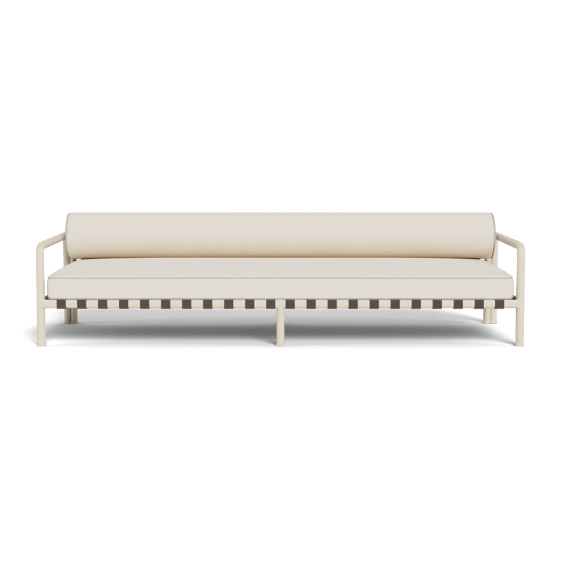 Parker 3 Seat Sofa | Aluminum Bone, Siesta Ivory, Copacabana Sand