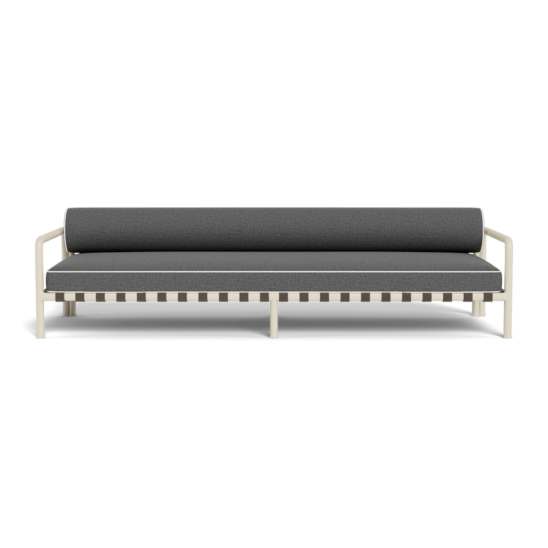 Parker 3 Seat Sofa | Aluminum Bone, Siesta Slate, Panama Blanco