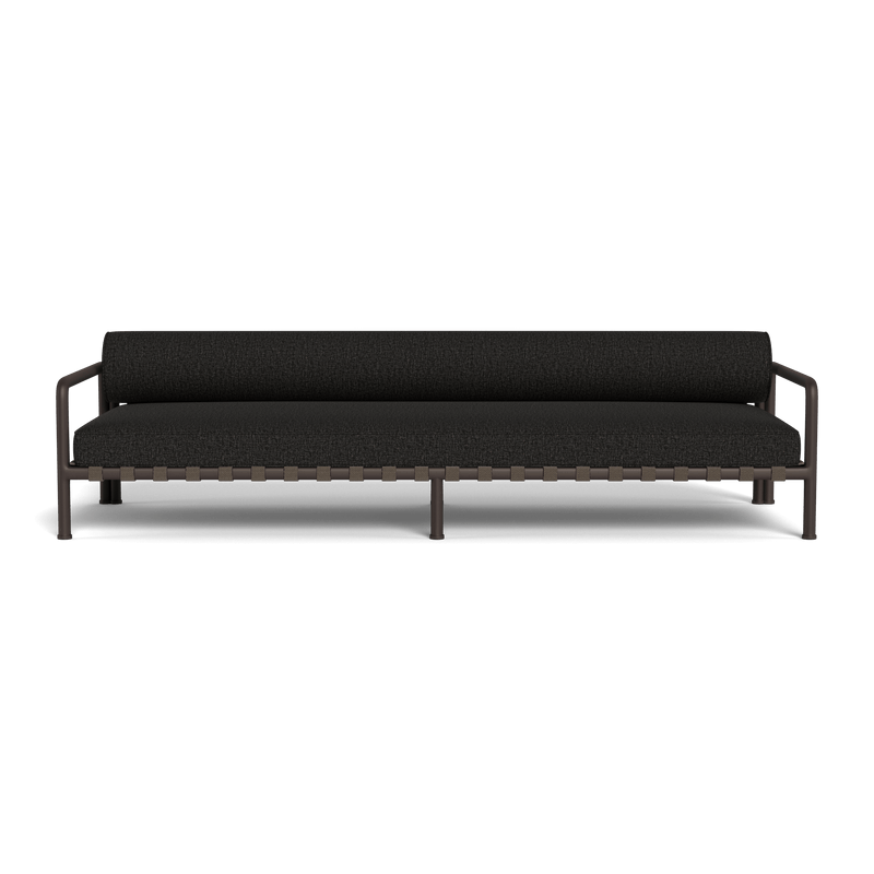 Parker 3 Seat Sofa | Aluminum Bronze, Copacabana Midnight, Copacabana Midnight