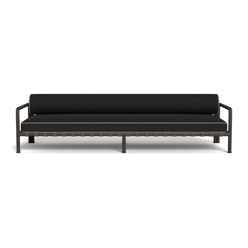 Parker 3 Seat Sofa | Aluminum Bronze, Copacabana Midnight, Panama Cloud