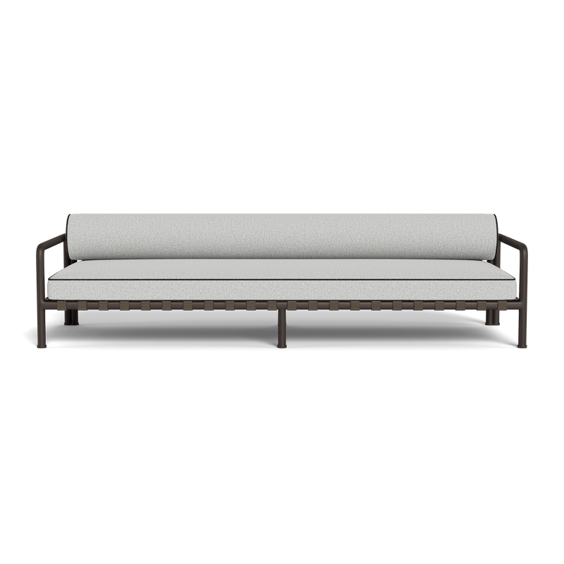 Parker 3 Seat Sofa | Aluminum Bronze, Copacabana Sand, Copacabana Midnight