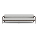 Parker 3 Seat Sofa | Aluminum Bronze, Copacabana Sand, Panama Coco