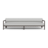 Parker 3 Seat Sofa | Aluminum Bronze, Copacabana Sand, Panama Grafito