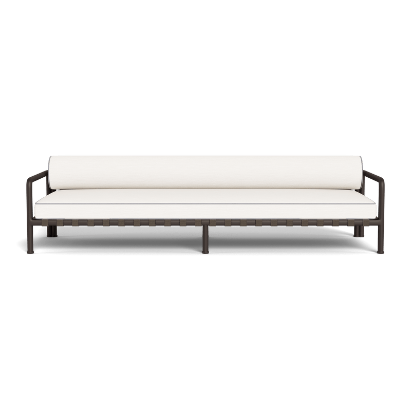 Parker 3 Seat Sofa | Aluminum Bronze, Panama Blanco, Panama Cloud