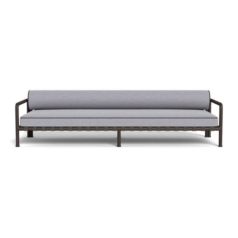 Parker 3 Seat Sofa | Aluminum Bronze, Panama Cloud, Copacabana Midnight