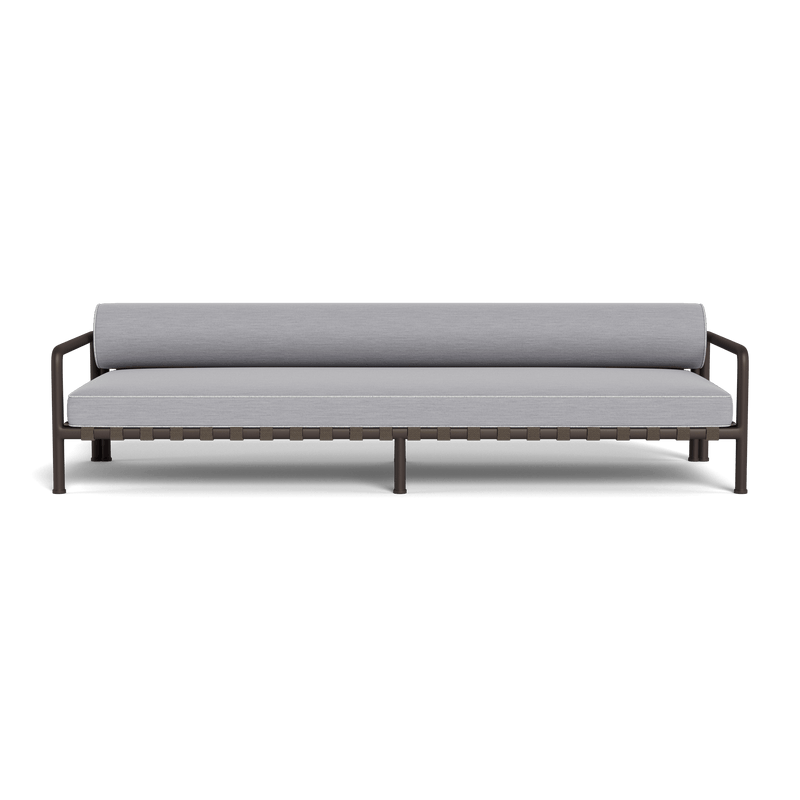 Parker 3 Seat Sofa | Aluminum Bronze, Panama Cloud, Copacabana Sand