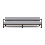 Parker 3 Seat Sofa | Aluminum Bronze, Panama Cloud, Panama Marble