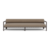 Parker 3 Seat Sofa | Aluminum Bronze, Panama Coco, Copacabana Sand