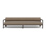 Parker 3 Seat Sofa | Aluminum Bronze, Panama Coco, Panama Grafito