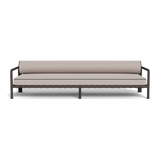 Parker 3 Seat Sofa | Aluminum Bronze, Panama Marble, Copacabana Midnight