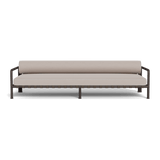 Parker 3 Seat Sofa | Aluminum Bronze, Panama Marble, Copacabana Sand