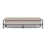 Parker 3 Seat Sofa | Aluminum Bronze, Panama Marble, Panama Marble