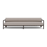 Parker 3 Seat Sofa | Aluminum Bronze, Riviera Stone, Panama Grafito