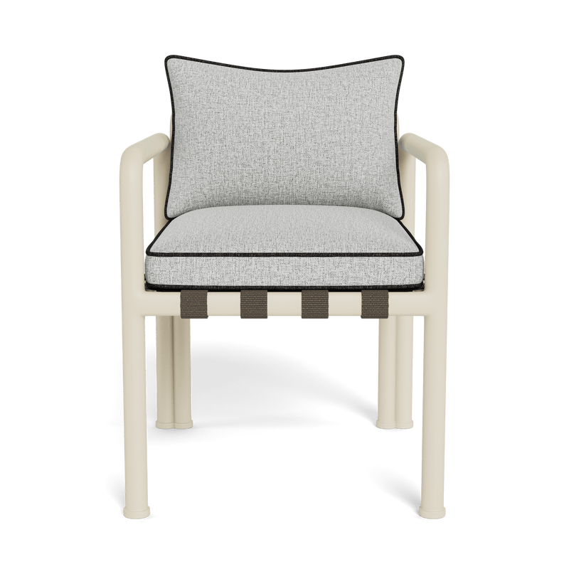 Parker Dining Chair | Aluminum Bone, Copacabana Sand, Copacabana Midnight