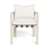 Parker Dining Chair | Aluminum Bone, Panama Blanco, Copacabana Sand