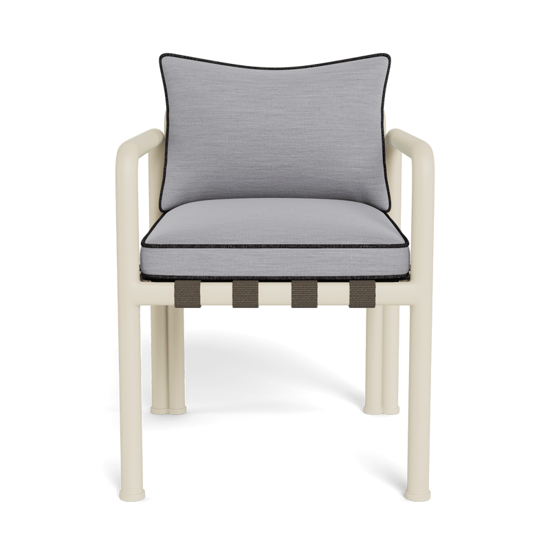 Parker Dining Chair | Aluminum Bone, Panama Cloud, Copacabana Midnight