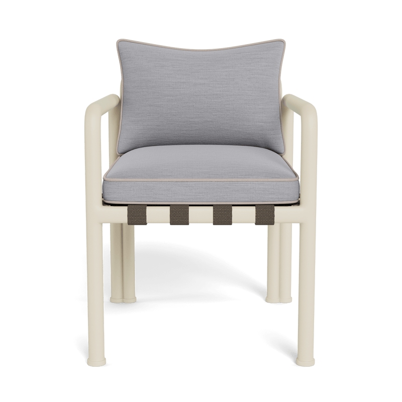 Parker Dining Chair | Aluminum Bone, Panama Cloud, Panama Marble