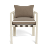 Parker Dining Chair | Aluminum Bone, Panama Coco, Panama Blanco