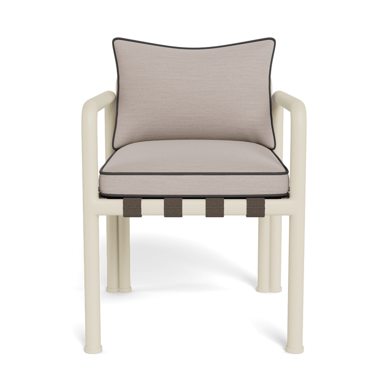 Parker Dining Chair | Aluminum Bone, Panama Marble, Panama Grafito