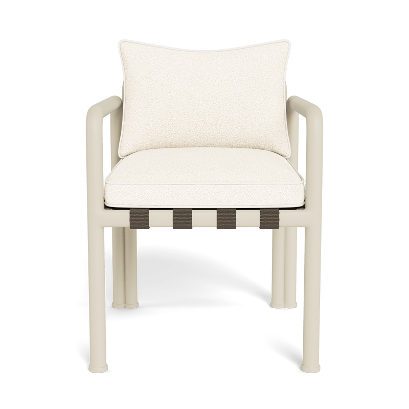 Parker Dining Chair | Aluminum Bone, Riviera Ivory, Panama Blanco