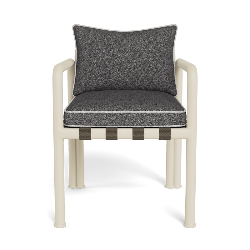 Parker Dining Chair | Aluminum Bone, Riviera Slate, Copacabana Sand