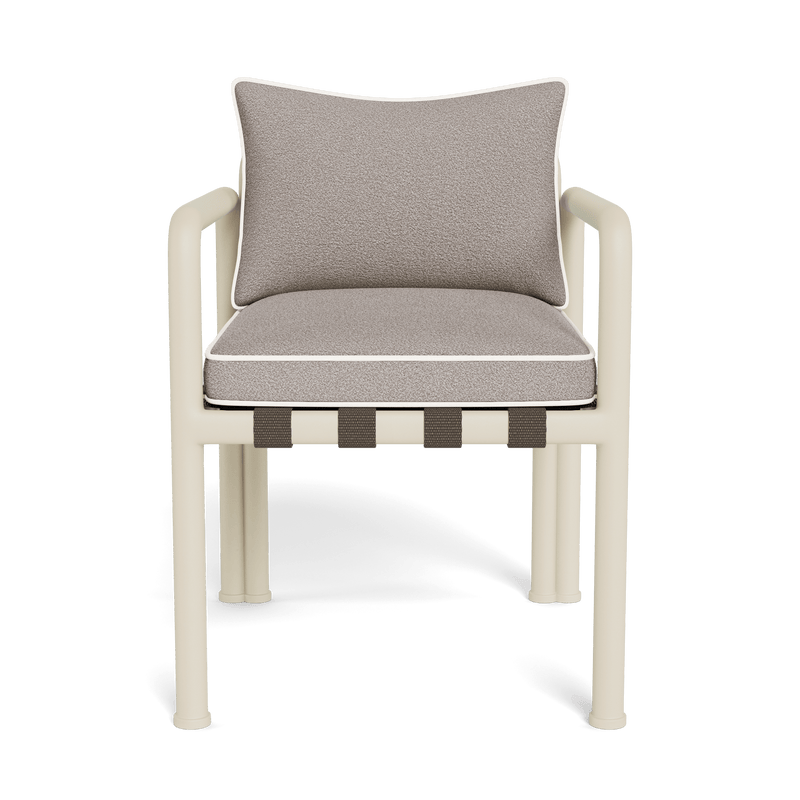 Parker Dining Chair | Aluminum Bone, Riviera Stone, Panama Blanco