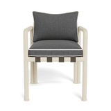 Parker Dining Chair | Aluminum Bone, Siesta Slate, Panama Blanco