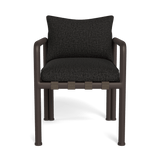 Parker Dining Chair | Aluminum Bronze, Copacabana Midnight, Copacabana Midnight