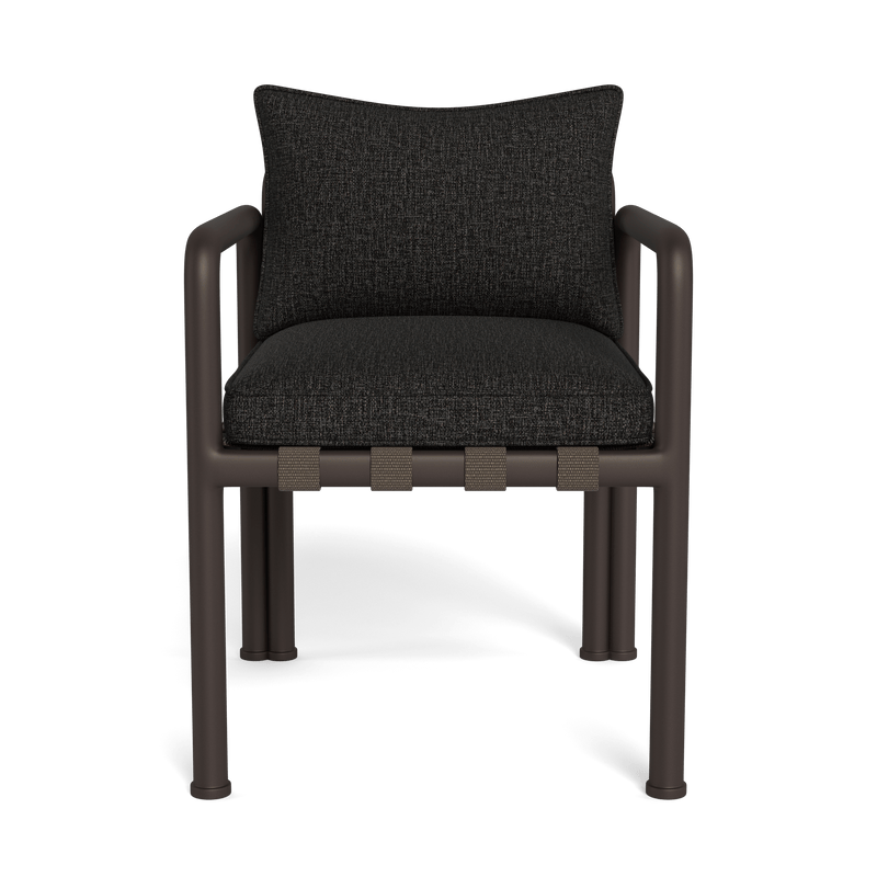 Parker Dining Chair | Aluminum Bronze, Copacabana Midnight, Copacabana Midnight