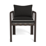 Parker Dining Chair | Aluminum Bronze, Copacabana Midnight, Panama Blanco