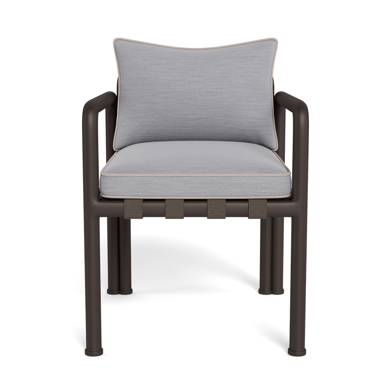 Parker Dining Chair | Aluminum Bronze, Panama Cloud, Panama Marble